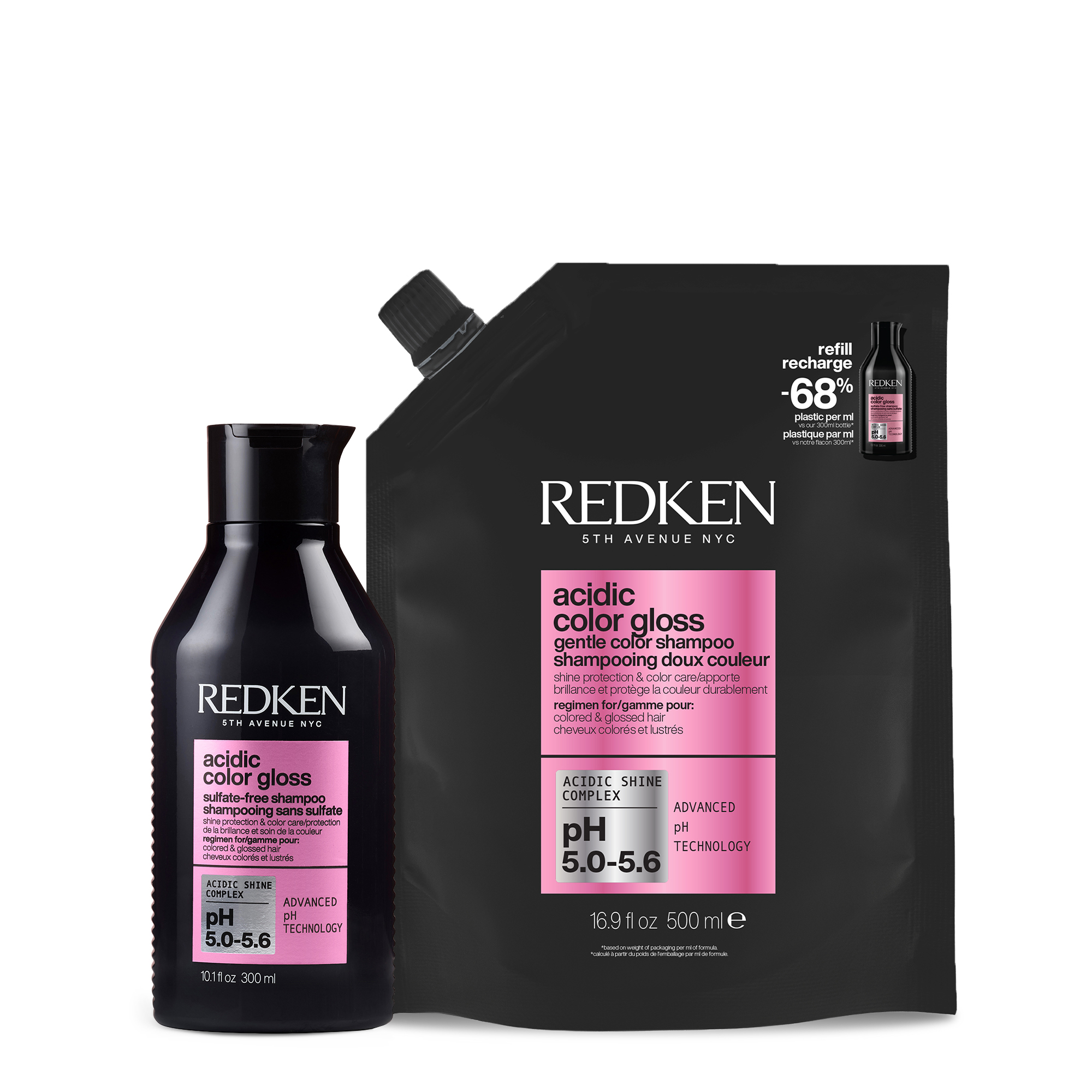 Redken - Acidic Color Gloss Shampoo Refill Duo 81$